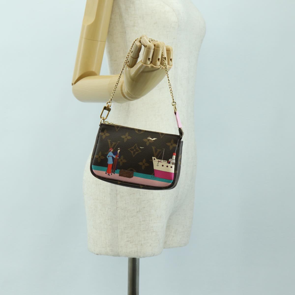 LOUIS VUITTON Monogram Mini Pochette Accessoires Pouch M62141 LV Auth 179815M