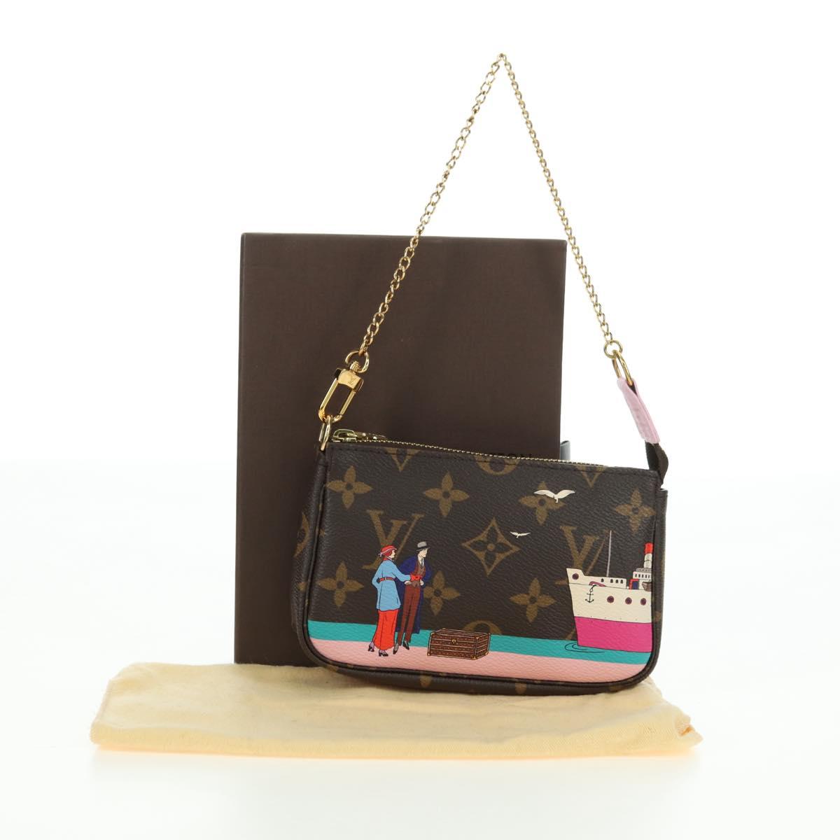 LOUIS VUITTON Monogram Mini Pochette Accessoires Pouch M62141 LV Auth 179815M