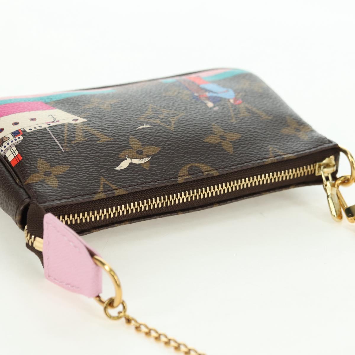 LOUIS VUITTON Monogram Mini Pochette Accessoires Pouch M62141 LV Auth 179815M