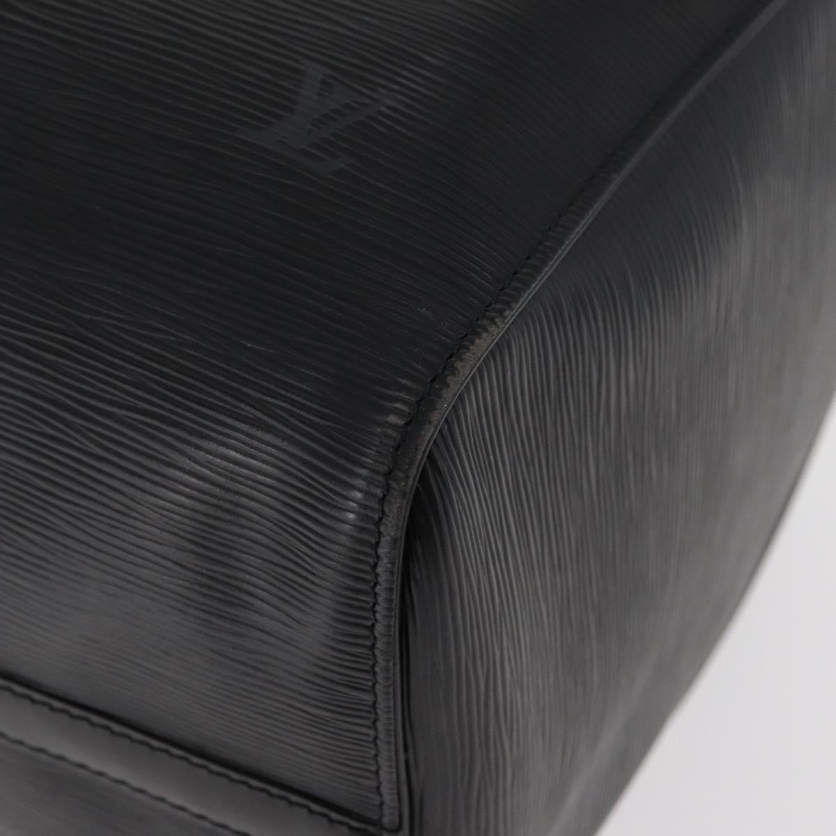 LOUIS VUITTON Epi Keepall 45 Boston Bag Black M42972 LV Auth 179819A