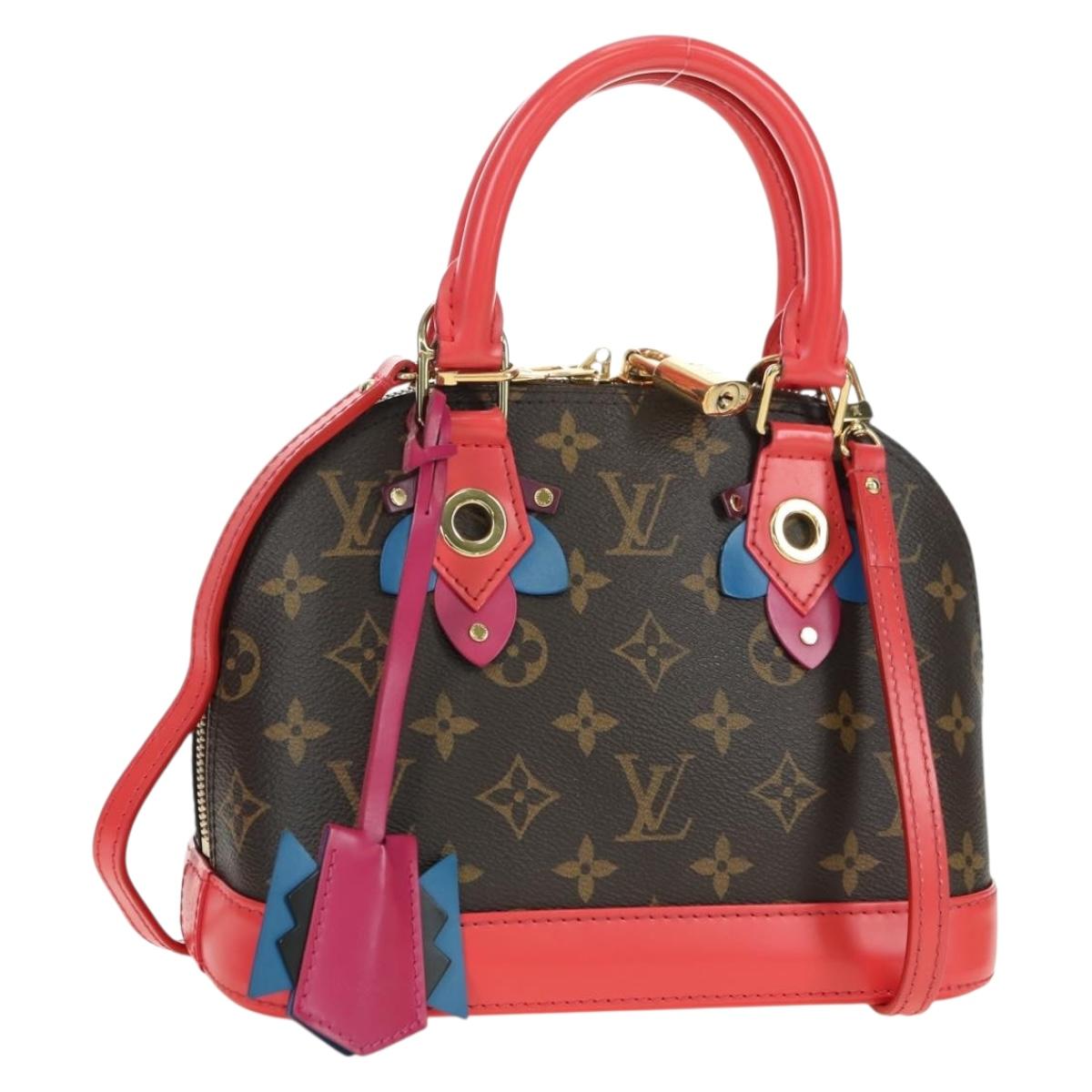 LOUIS VUITTON Monogram Totem Alma BB Hand Bag Red M41659 LV Auth 179848SAV