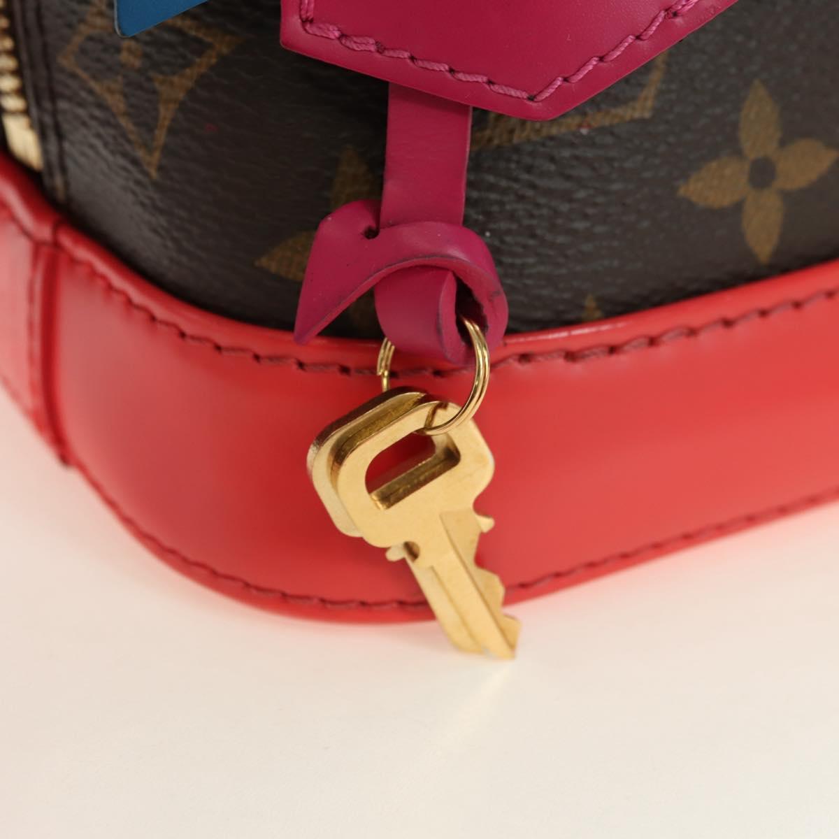 LOUIS VUITTON Monogram Totem Alma BB Hand Bag Red M41659 LV Auth 179848SAV