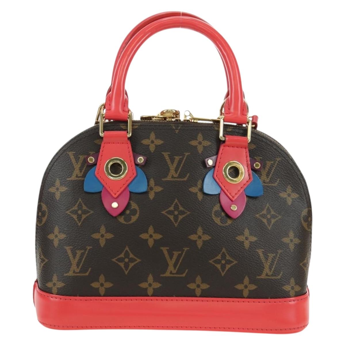 LOUIS VUITTON Monogram Totem Alma BB Hand Bag Red M41659 LV Auth 179848SAV