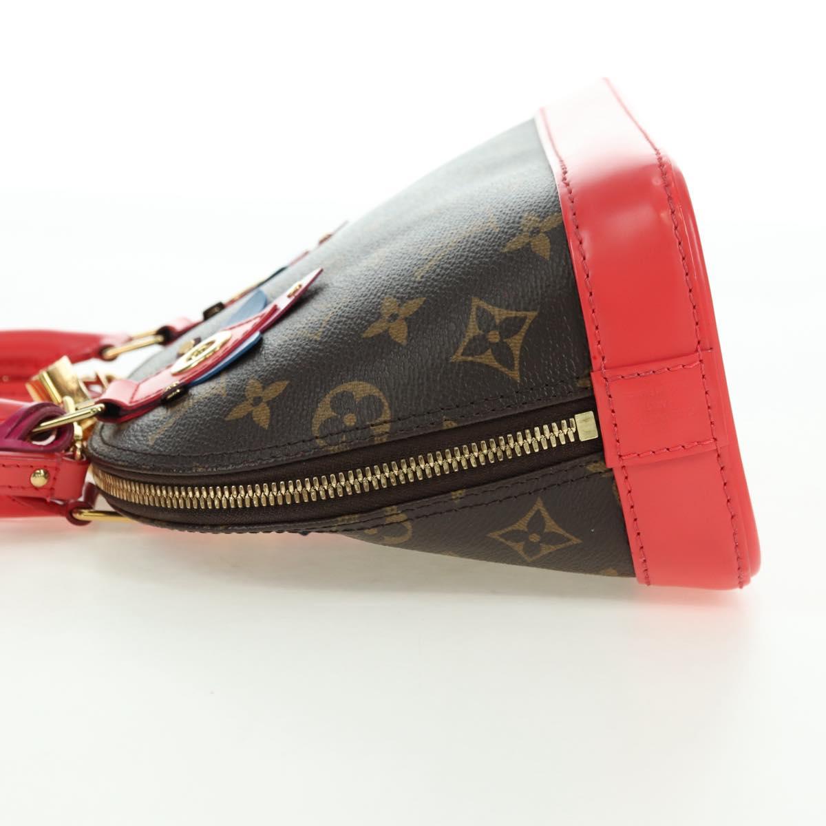 LOUIS VUITTON Monogram Totem Alma BB Hand Bag Red M41659 LV Auth 179848SAV