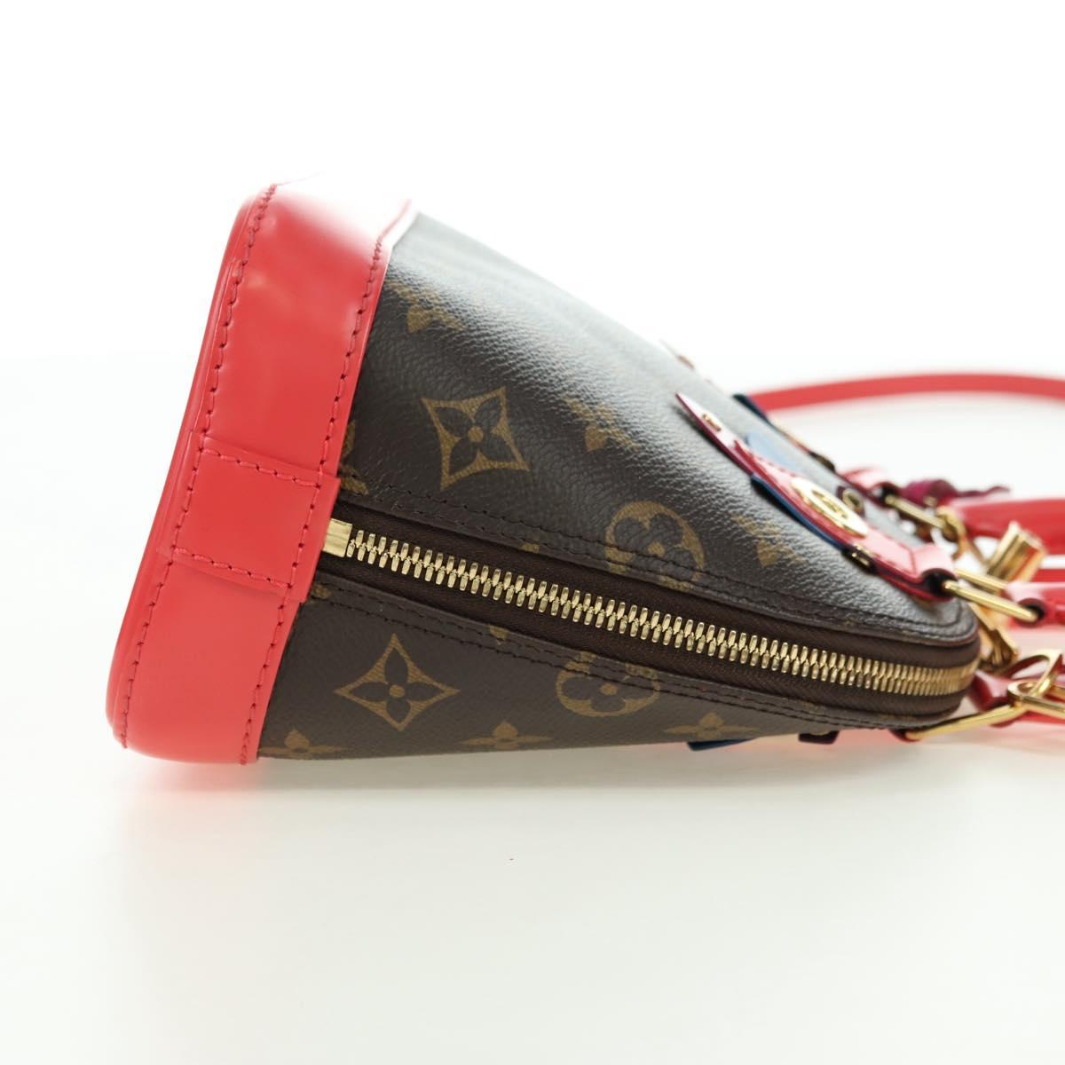 LOUIS VUITTON Monogram Totem Alma BB Hand Bag Red M41659 LV Auth 179848SAV
