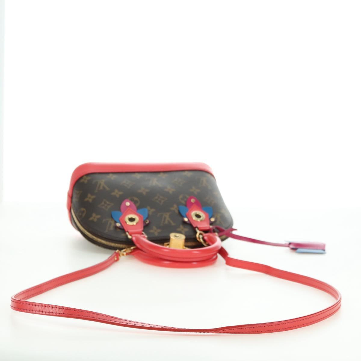 LOUIS VUITTON Monogram Totem Alma BB Hand Bag Red M41659 LV Auth 179848SAV