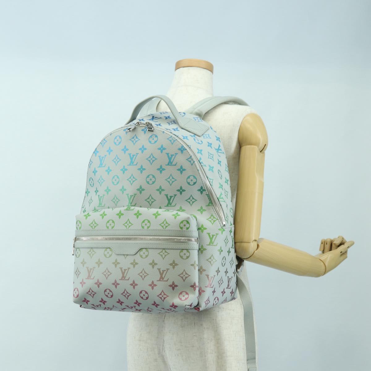 LOUIS VUITTON Monogram Iridescent Discovery Backpack Gray M14184 Auth 179853SAM