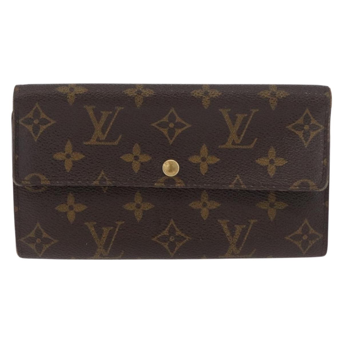 LOUIS VUITTON Monogram Pochette Porte Monnaie Credit Wallet M61725 Auth 179854