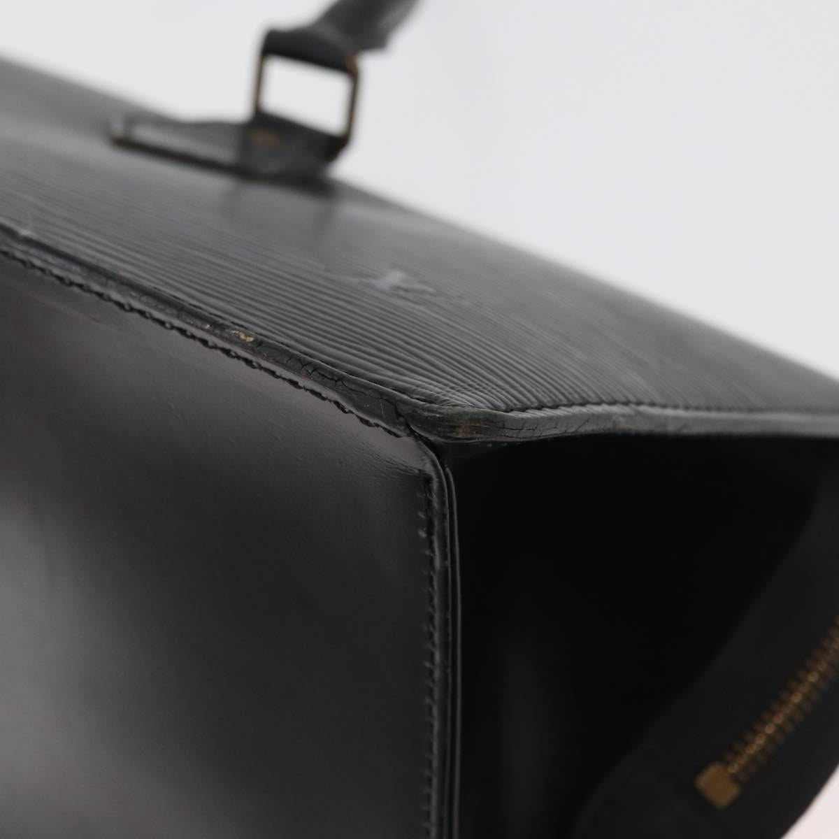 LOUIS VUITTON Epi Sac Triangle Hand Bag Black M52092 LV Auth 179877