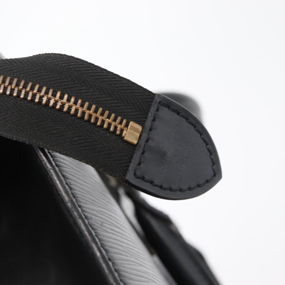 LOUIS VUITTON Epi Sac Triangle Hand Bag Black M52092 LV Auth 179877