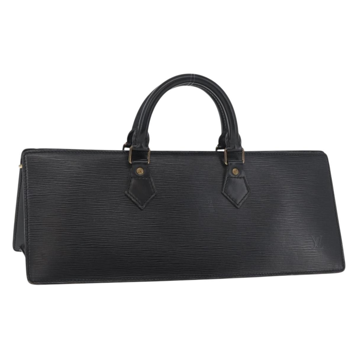 LOUIS VUITTON Epi Sac Triangle Hand Bag Black M52092 LV Auth 179877