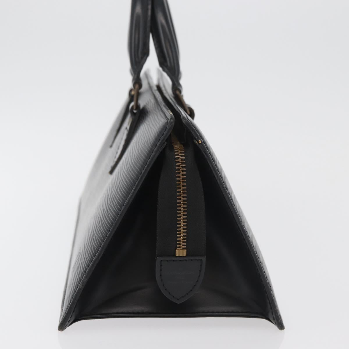 LOUIS VUITTON Epi Sac Triangle Hand Bag Black M52092 LV Auth 179877