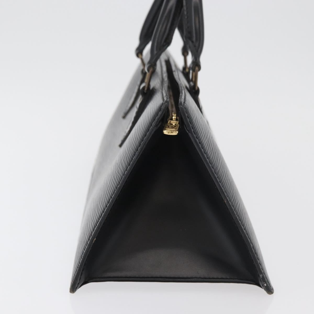 LOUIS VUITTON Epi Sac Triangle Hand Bag Black M52092 LV Auth 179877