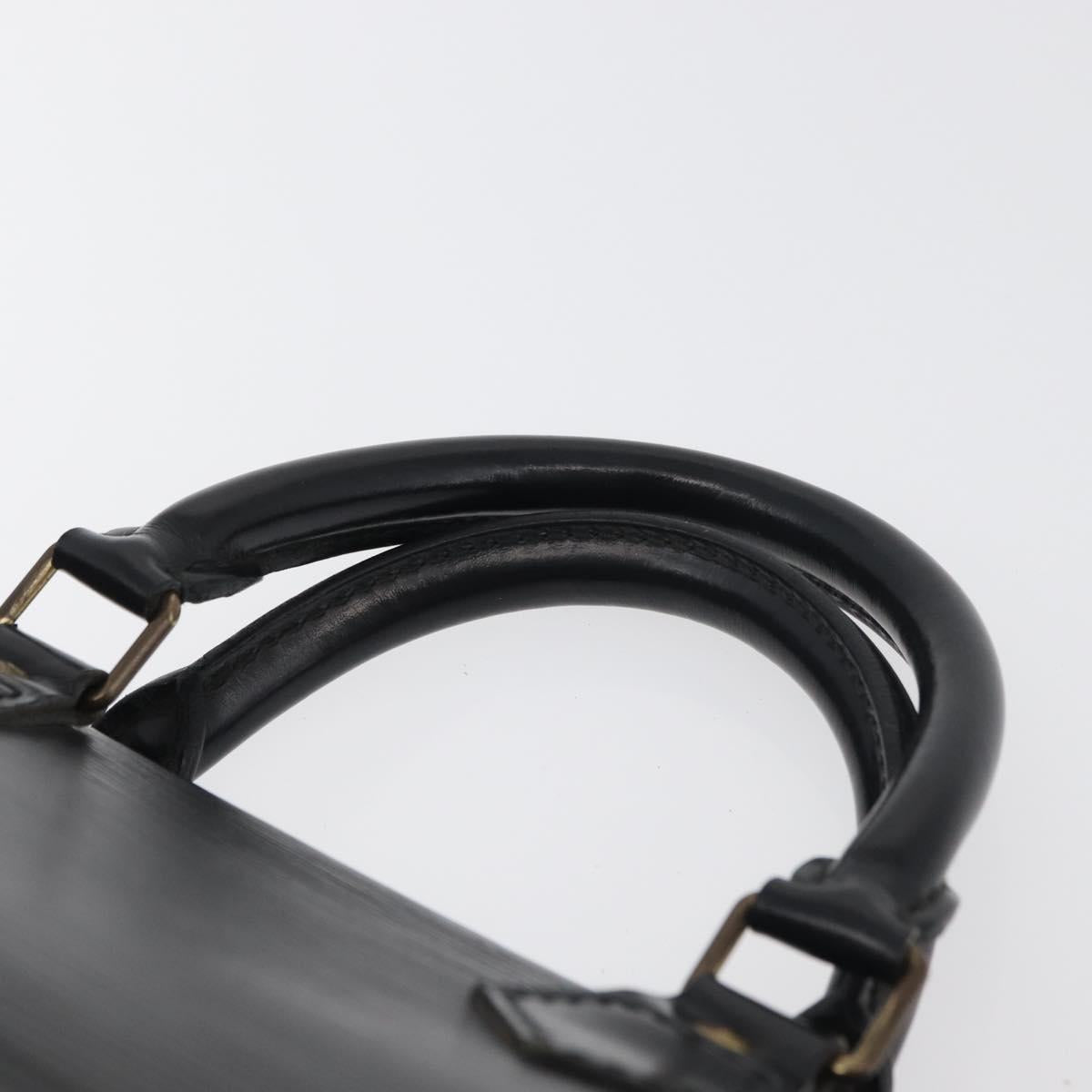 LOUIS VUITTON Epi Sac Triangle Hand Bag Black M52092 LV Auth 179877