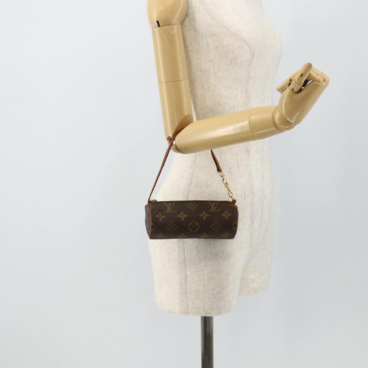 LOUIS VUITTON Monogram Papillon Pouch LV Auth 179879