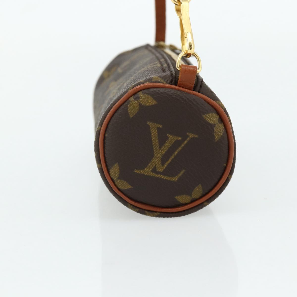 LOUIS VUITTON Monogram Papillon Pouch LV Auth 179879
