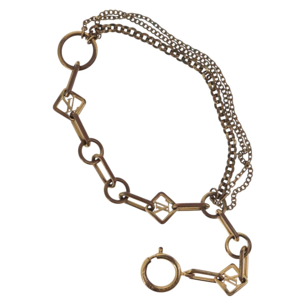 LOUIS VUITTON Brassles Chne Vegas Bracelet metal Gold M65362 LV Auth 179885