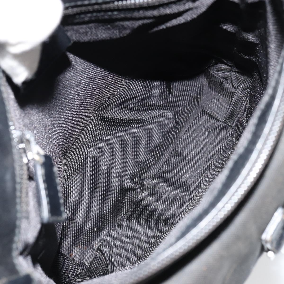 GUCCI Shoulder Bag Nylon Black Silver 92646 Auth 179896
