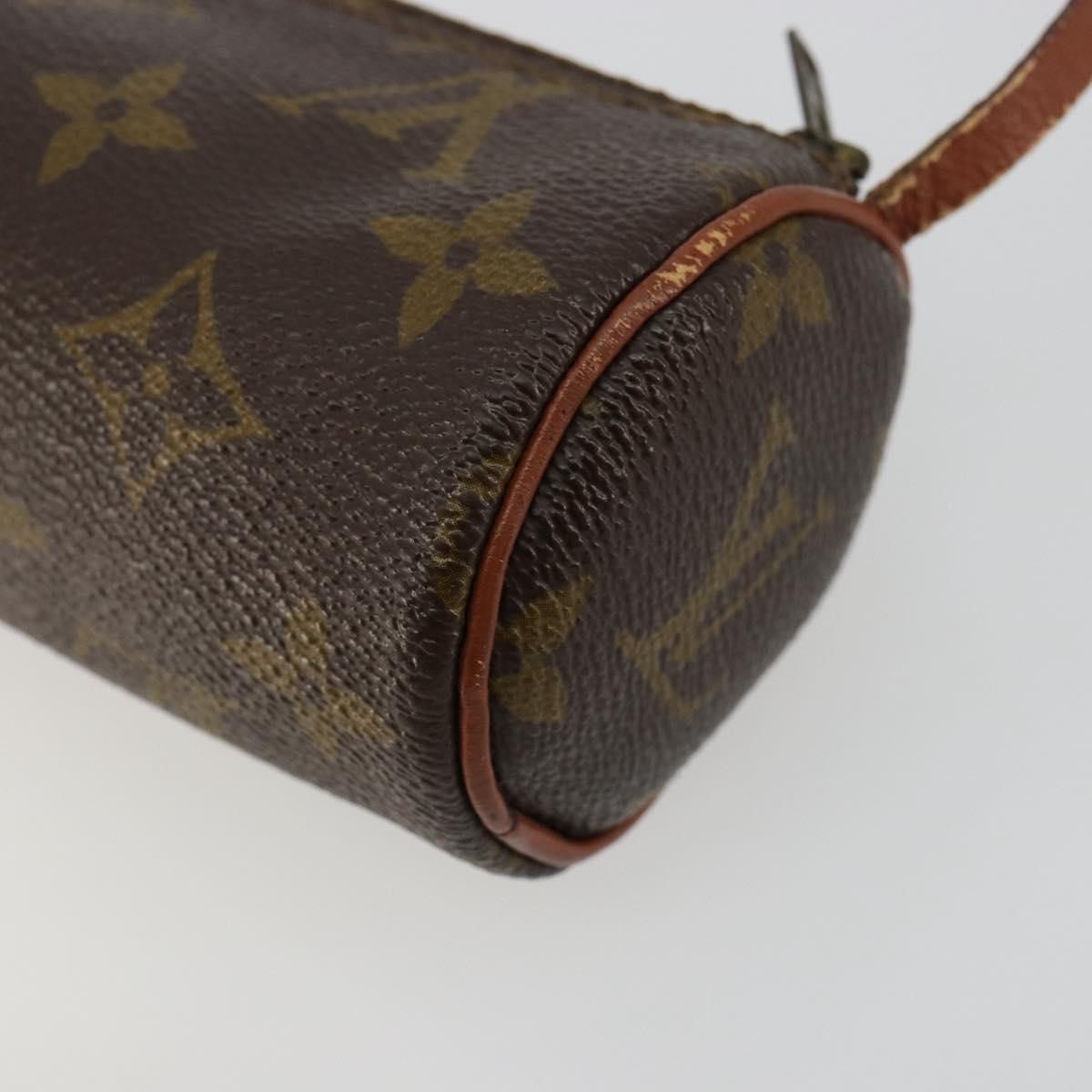 LOUIS VUITTON Monogram Papillon Pouch LV Auth 179922