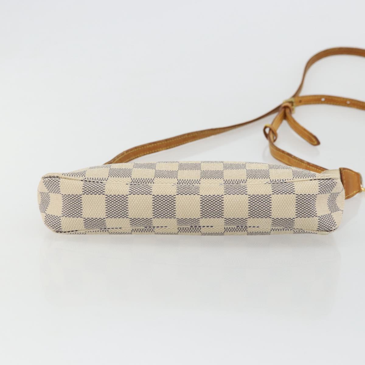 LOUIS VUITTON Damier Azur Pochette Accessoires Pouch N41207 LV Auth 179925