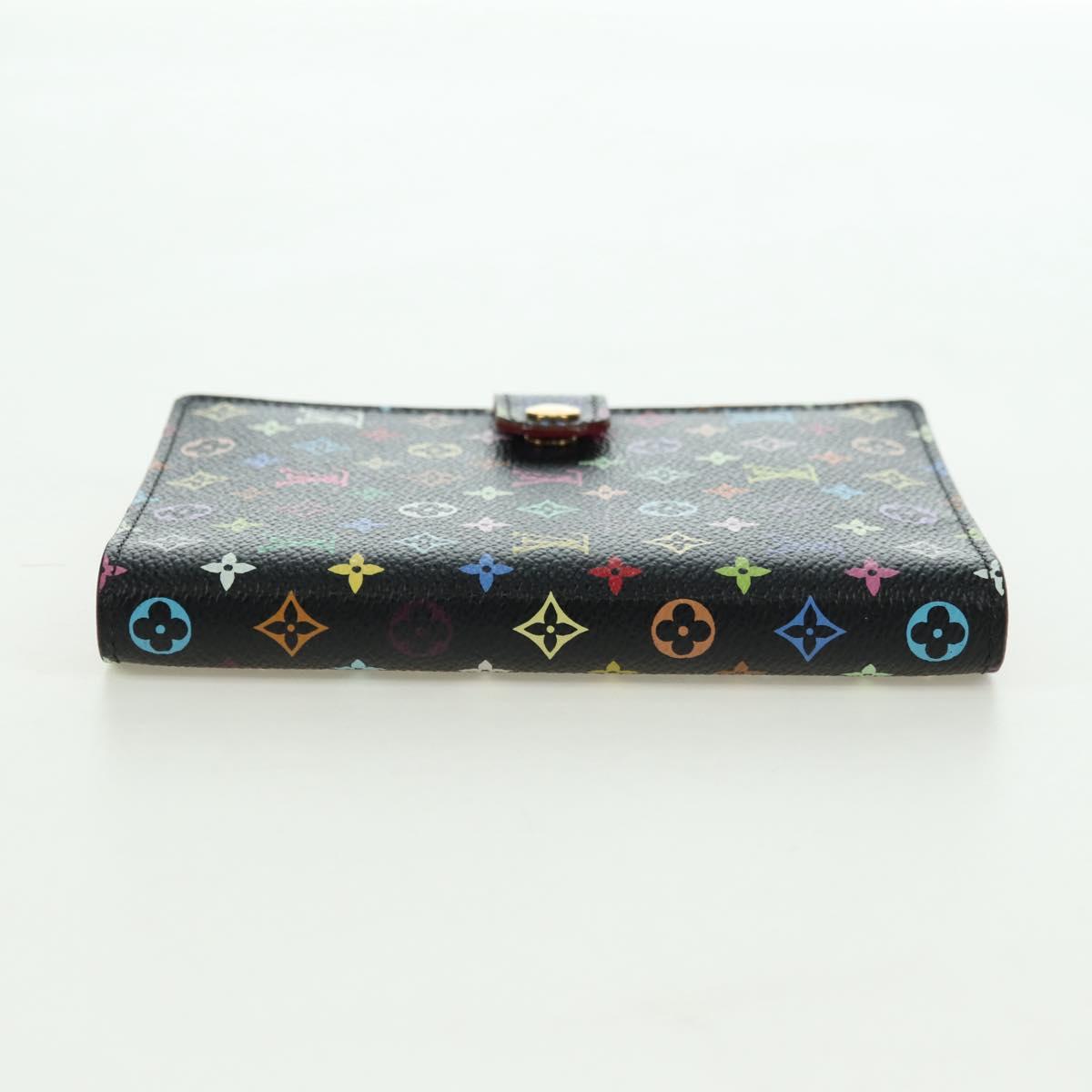LOUIS VUITTON Monogram Multicolor Agenda PM Day Cover Black R20895 Auth 179928V