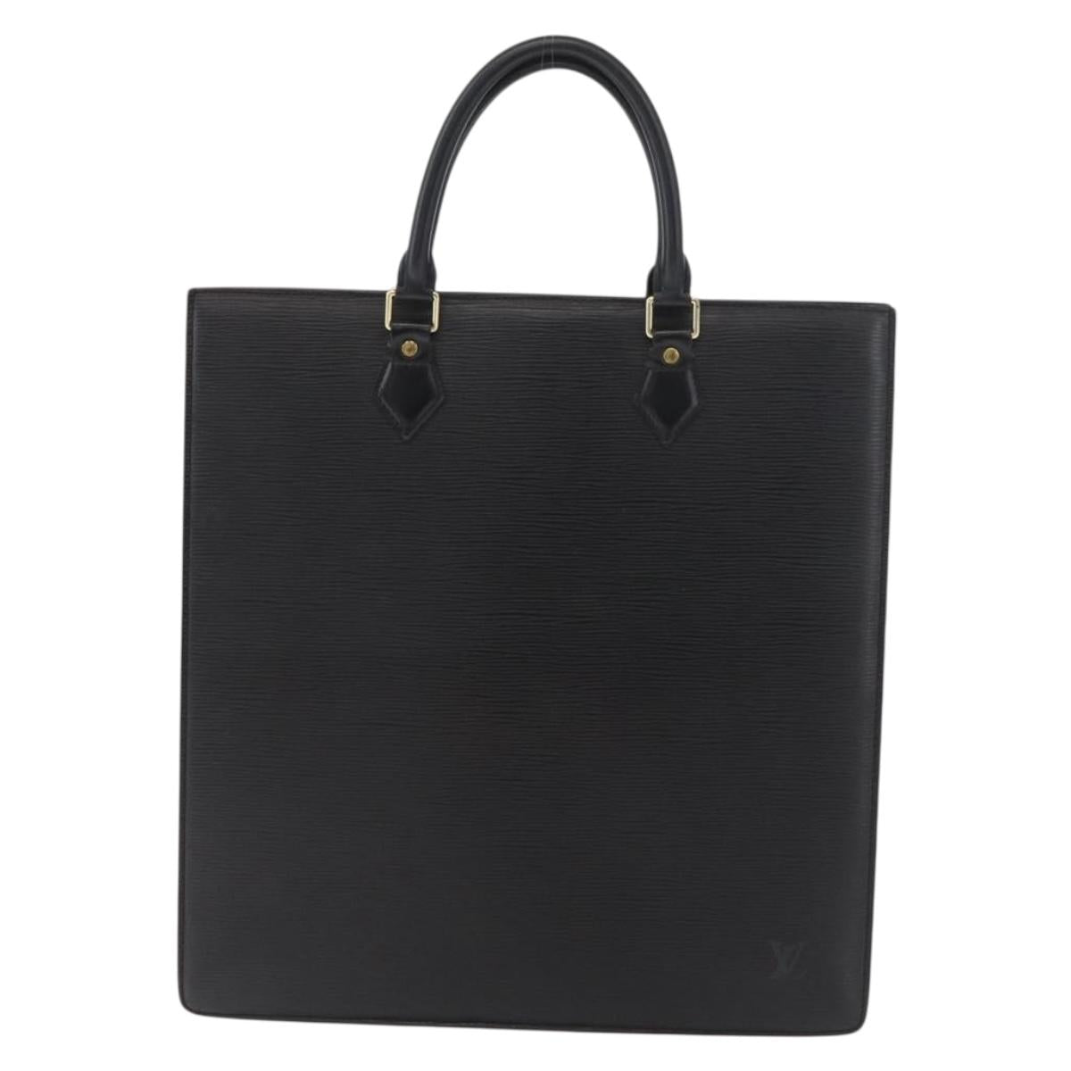 LOUIS VUITTON Epi Sac Plat Hand Bag Black M59082 LV Auth 179937