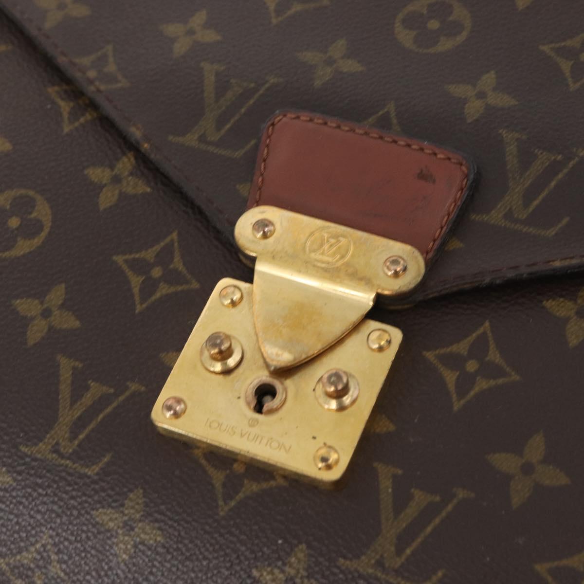 LOUIS VUITTON Monogram Porte Documents Bandouliere Bag M53338 LV Auth 179942