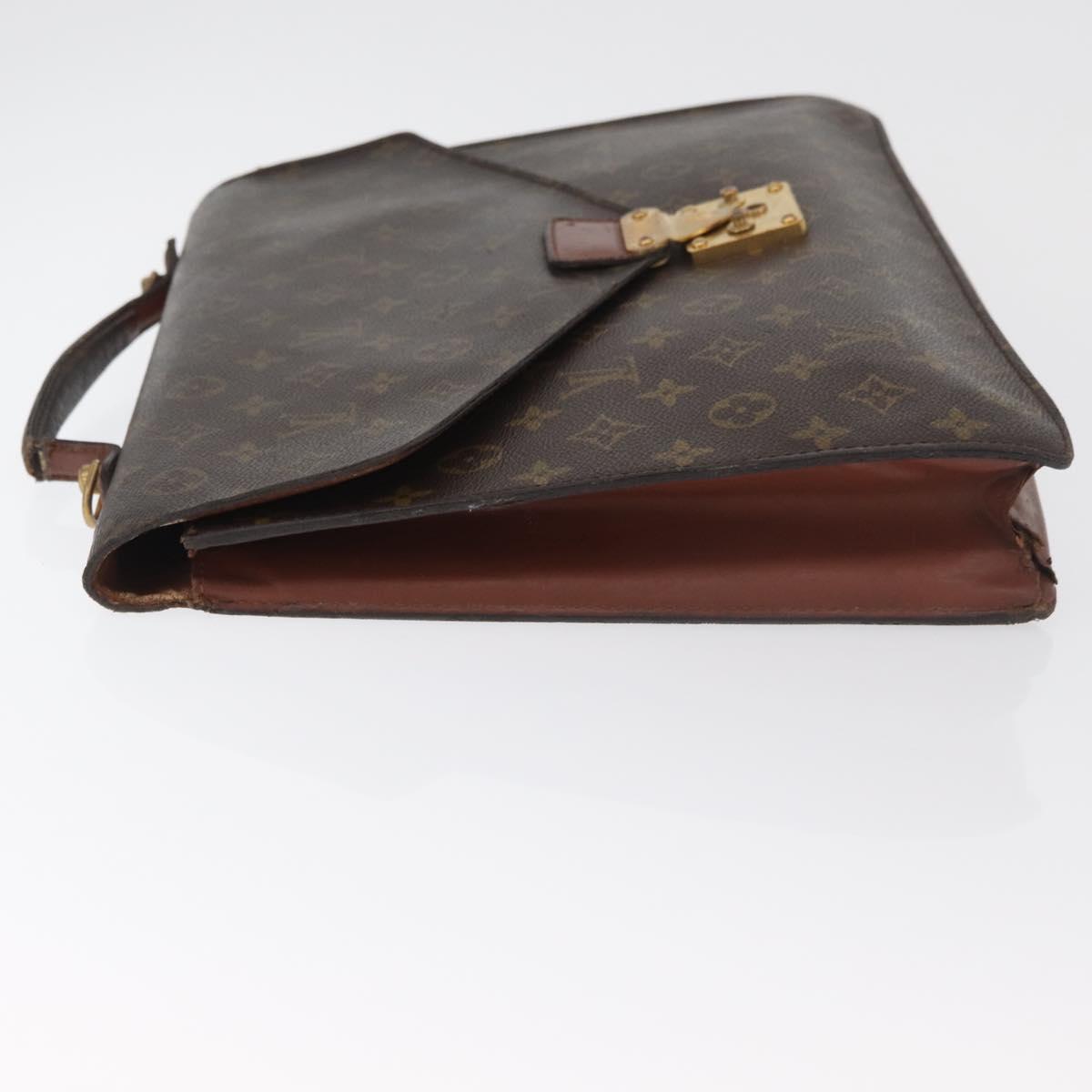 LOUIS VUITTON Monogram Porte Documents Bandouliere Bag M53338 LV Auth 179942