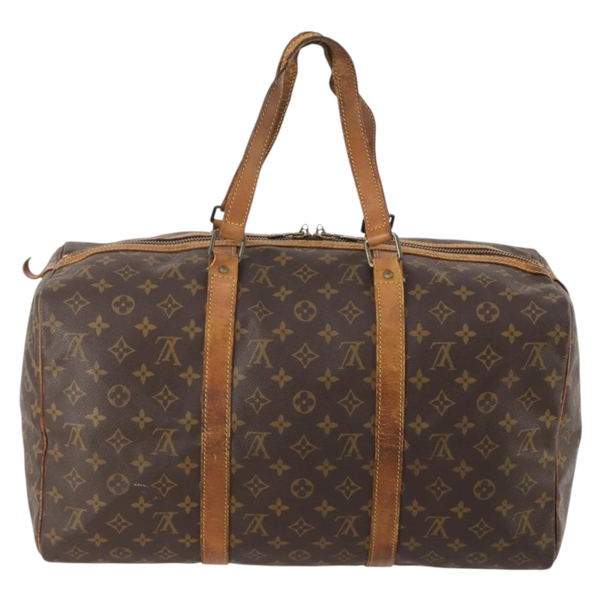 LOUIS VUITTON Monogram Sac Souple 45 Boston Bag M41624 LV Auth 179947