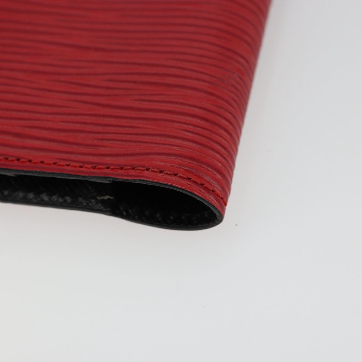 LOUIS VUITTON Epi Mini Agenda Day Planner Cover Red R20077 LV Auth 179965