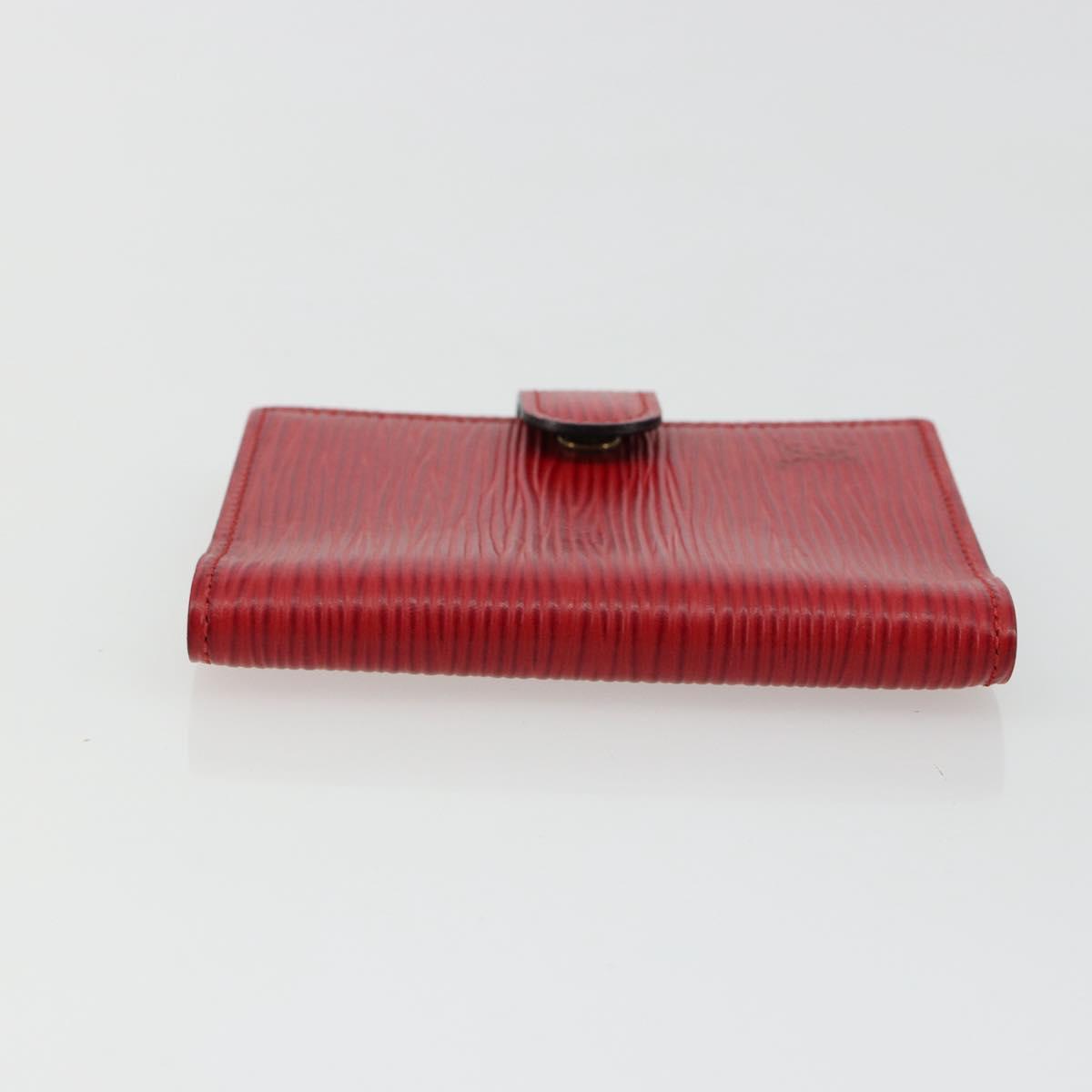 LOUIS VUITTON Epi Mini Agenda Day Planner Cover Red R20077 LV Auth 179965