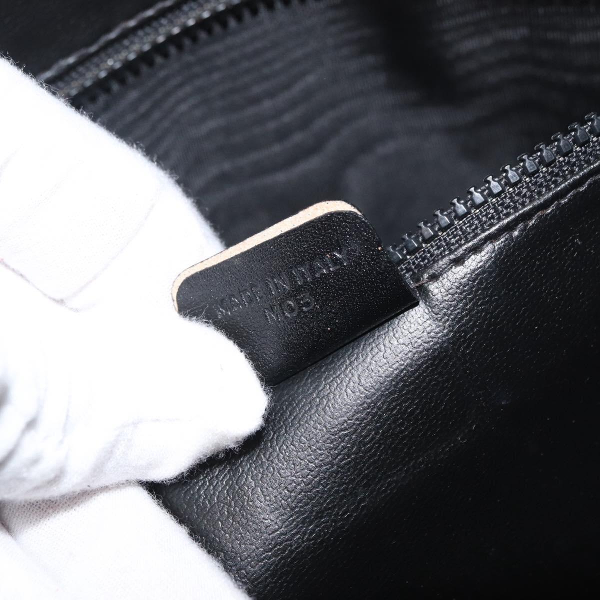 CELINE Macadam Canvas Clutch Bag Red Gold Auth 179982