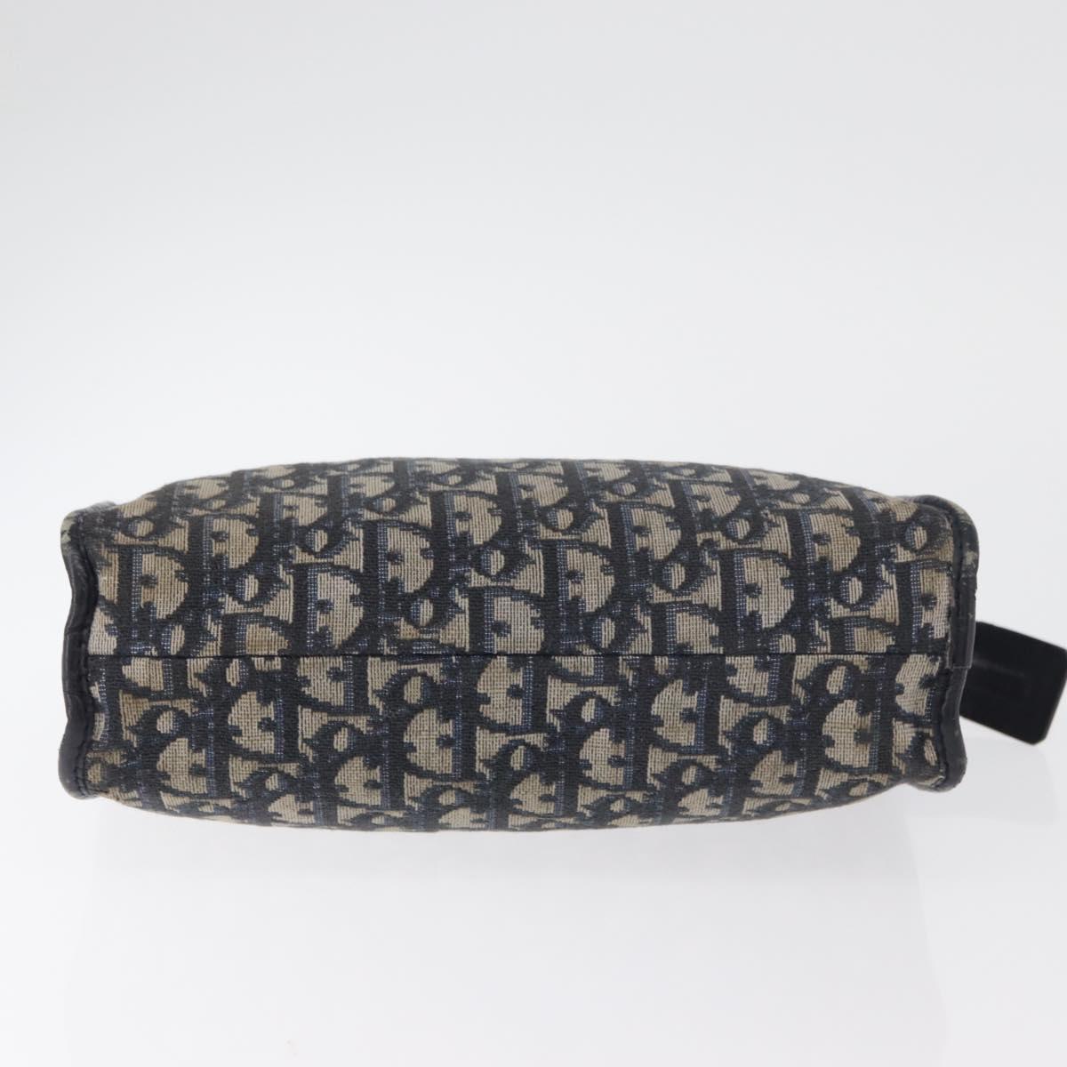 Christian Dior Trotter Canvas Clutch Bag Navy Auth 179986