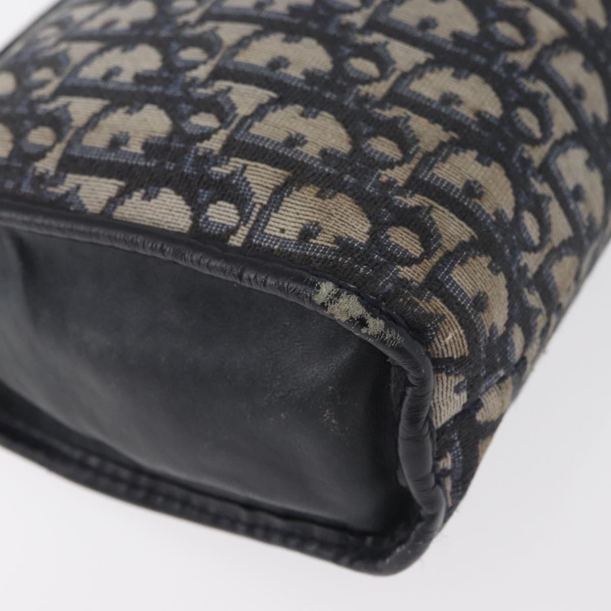 Christian Dior Trotter Canvas Clutch Bag Navy Auth 179986