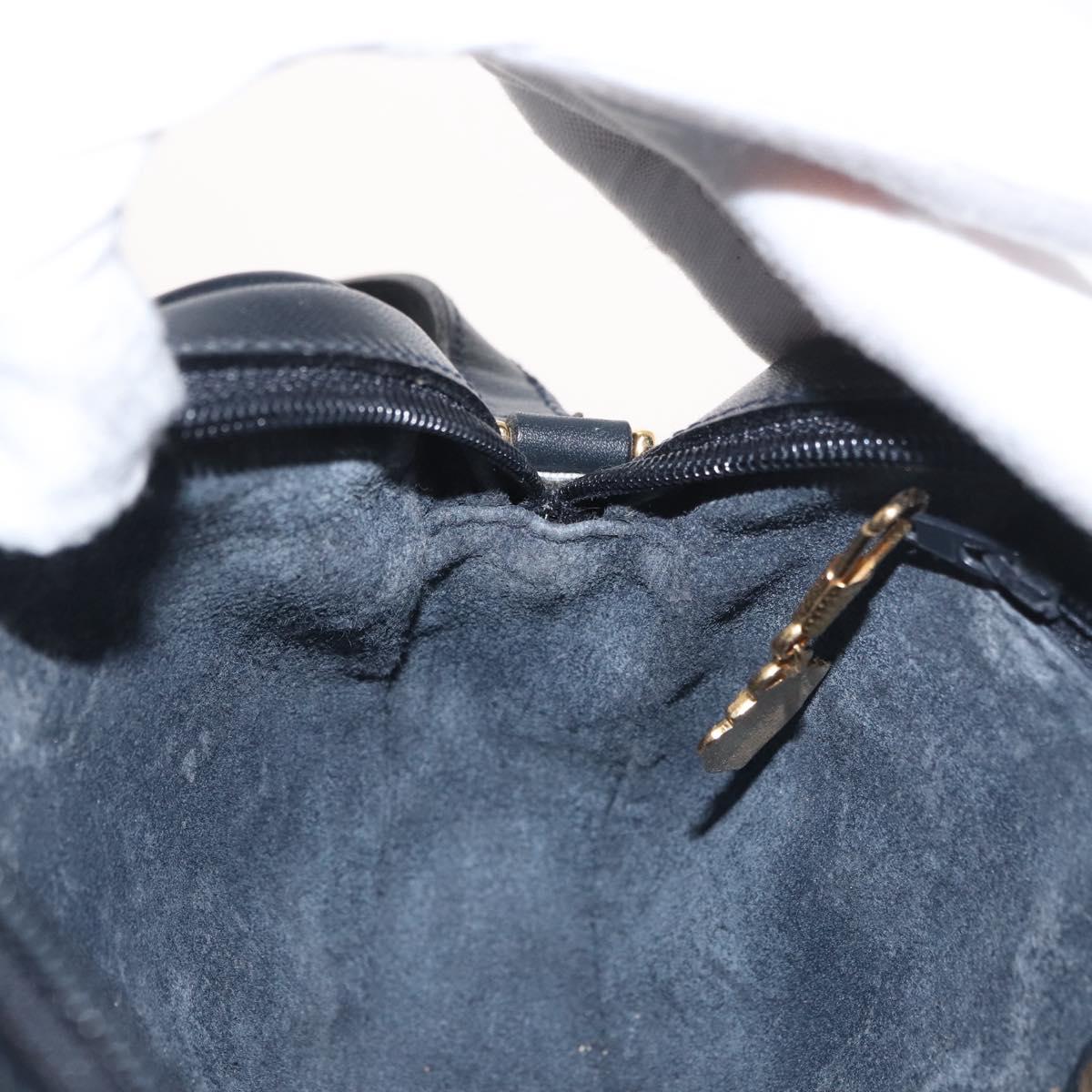 GUCCI Micro GG Supreme Shoulder Bag PVC Navy Gold 007 56 0095 Auth 180046