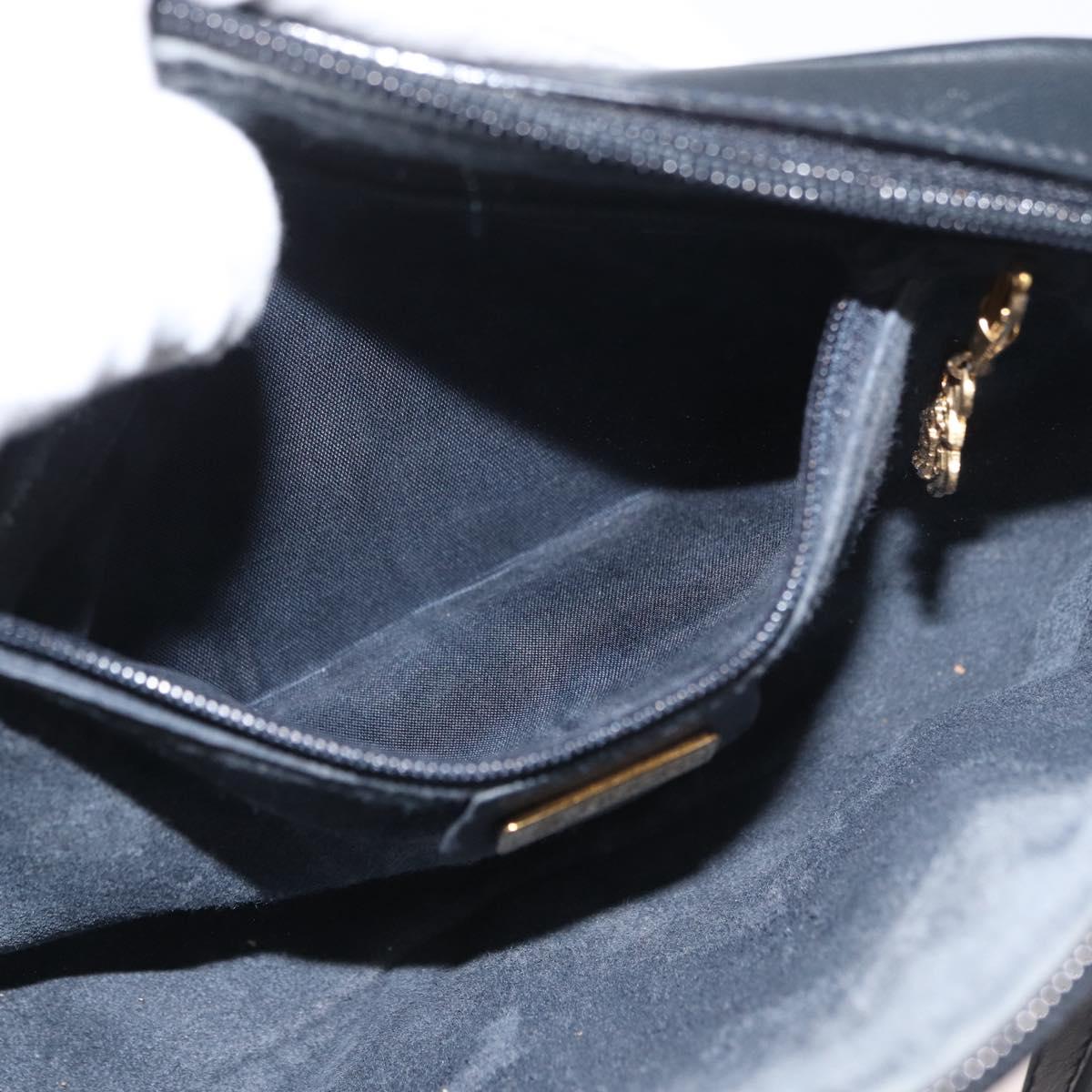 GUCCI Micro GG Supreme Shoulder Bag PVC Navy Gold 007 56 0095 Auth 180046