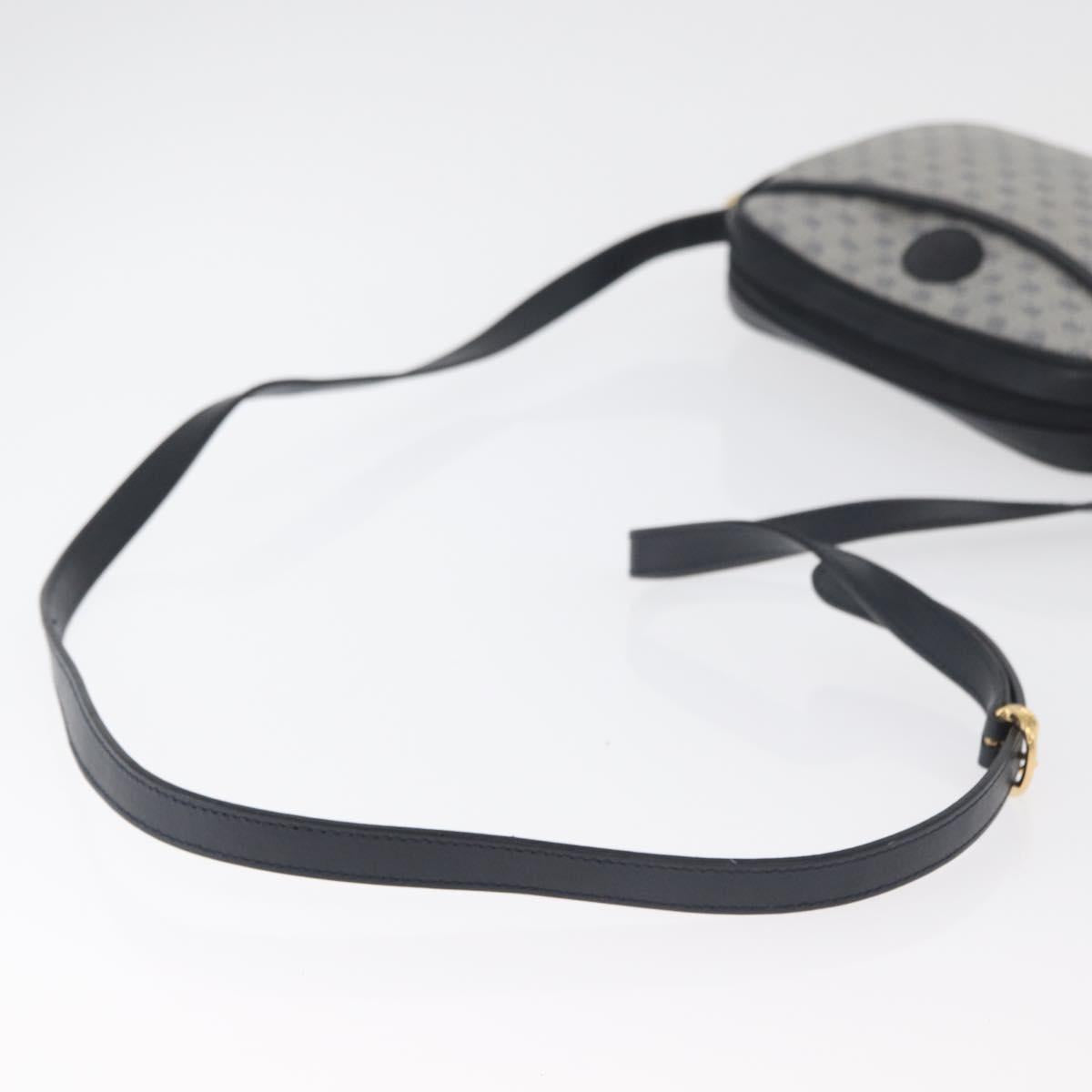 GUCCI Micro GG Supreme Shoulder Bag PVC Navy Gold 007 56 0095 Auth 180046