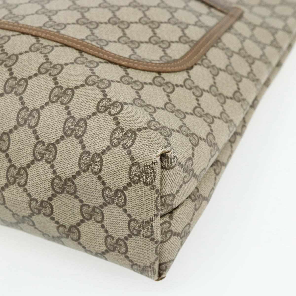 GUCCI GG Supreme Web Sherry Line Tote Bag PVC Beige Red 40 02 003 Auth 180061