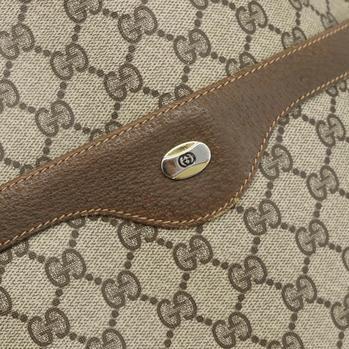 GUCCI GG Supreme Web Sherry Line Tote Bag PVC Beige Red 40 02 003 Auth 180061