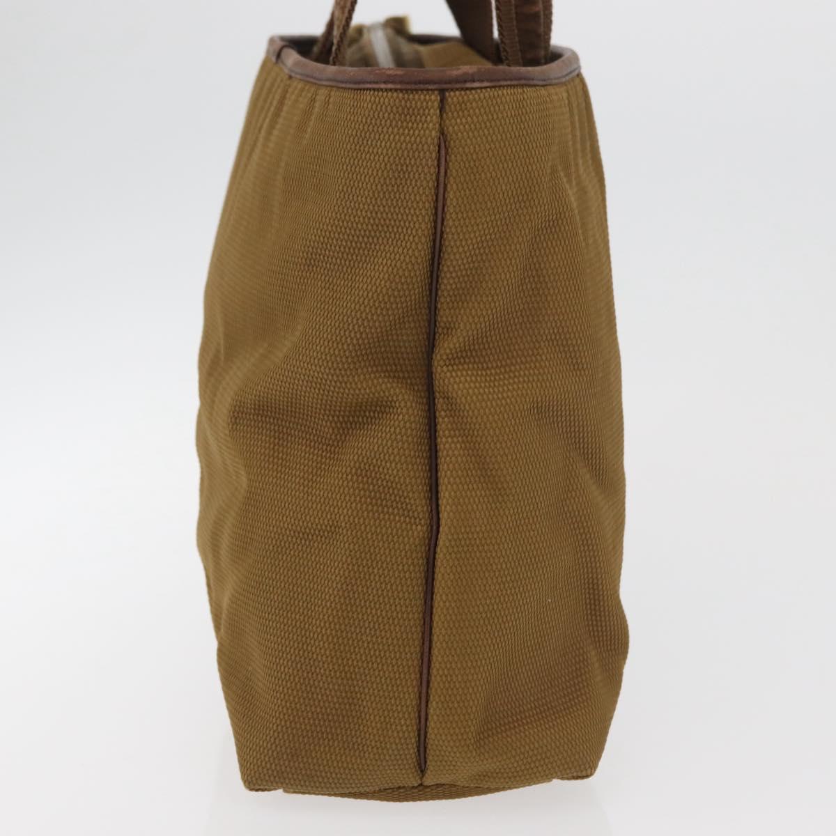SAINT LAURENT Hand Bag Canvas Brown Auth 180089