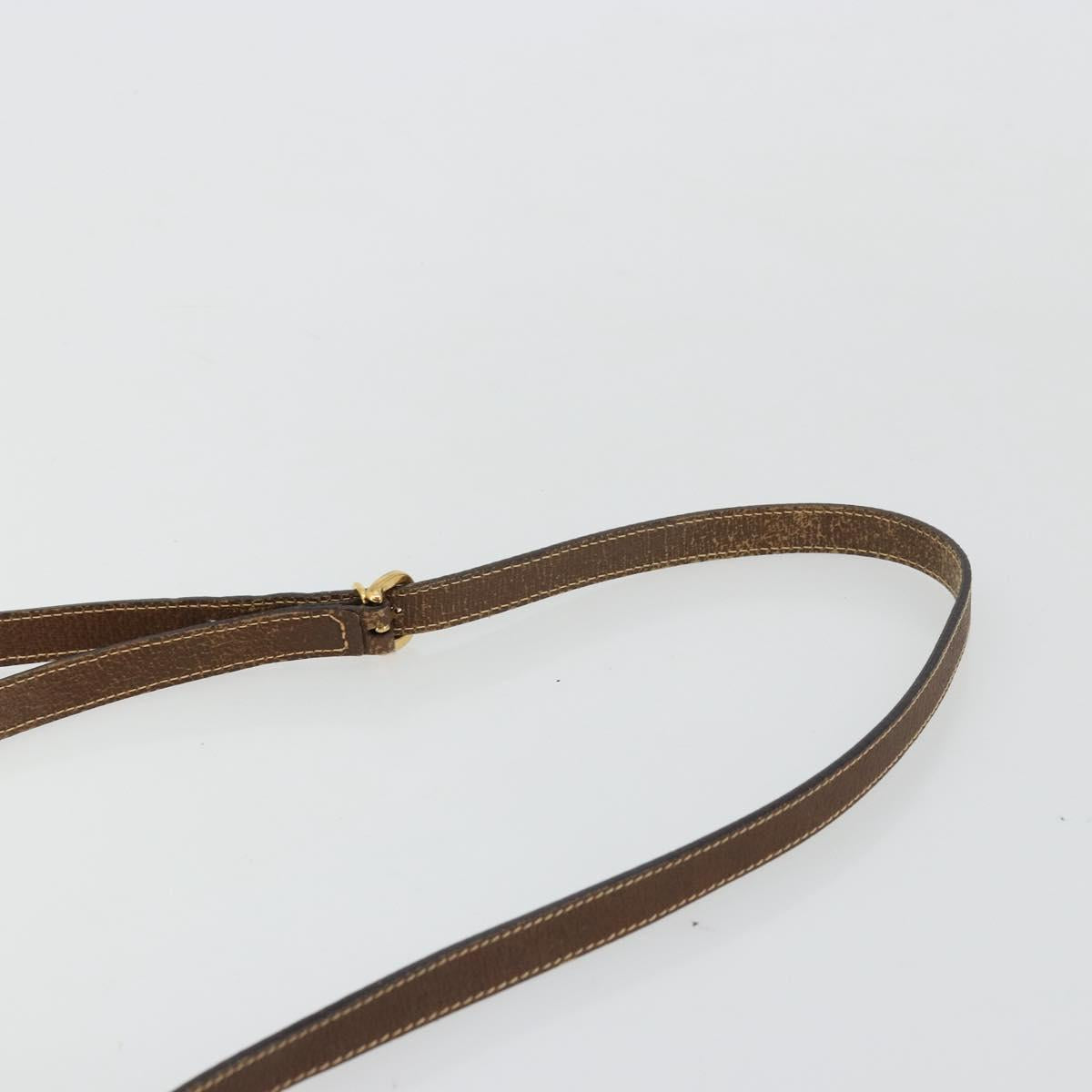 GUCCI GG Supreme Web Sherry Line Bag PVC Beige Gold 001 56 0860 Auth 180110