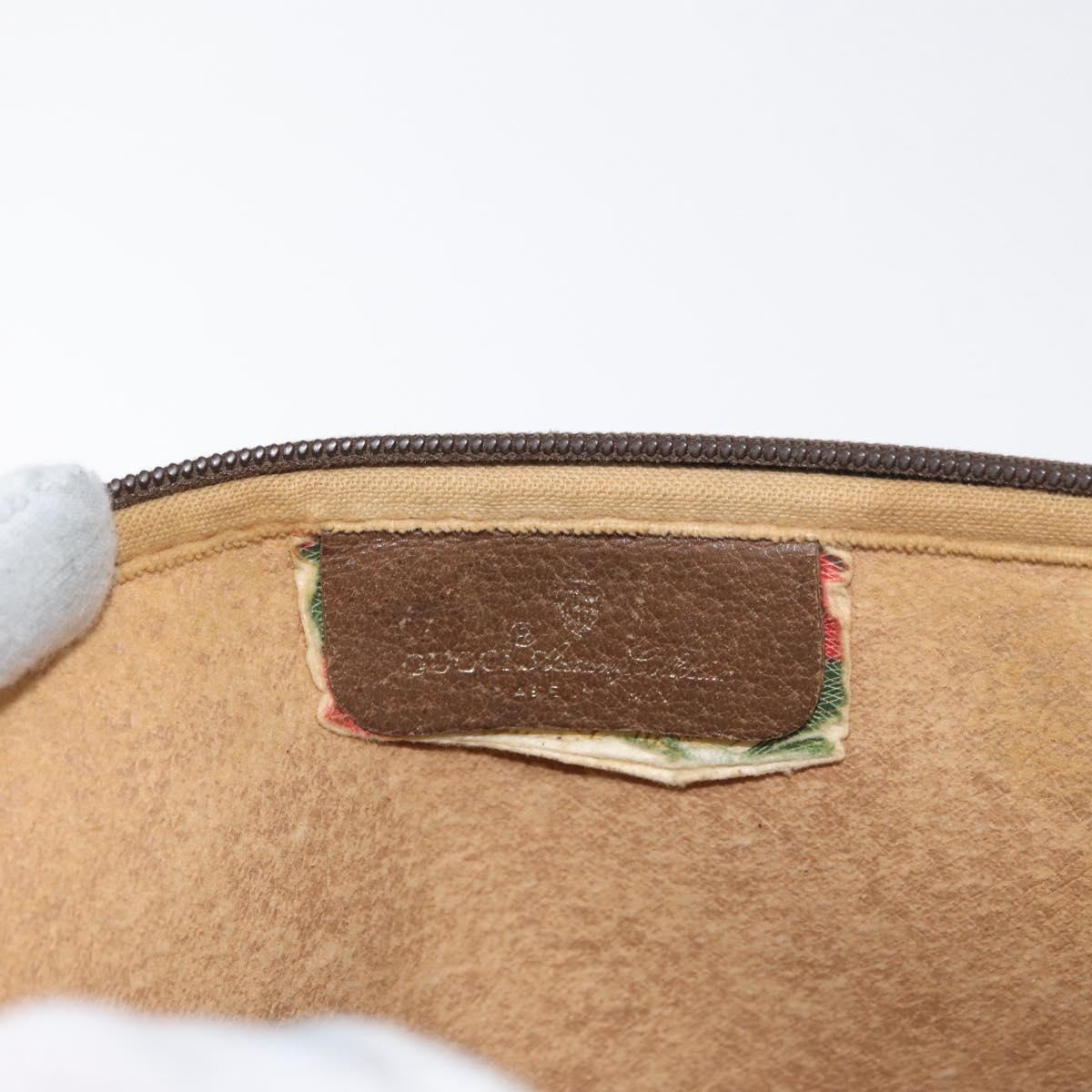 GUCCI GG Supreme Shoulder Bag PVC Beige Gold 89 02 068 Auth 180116