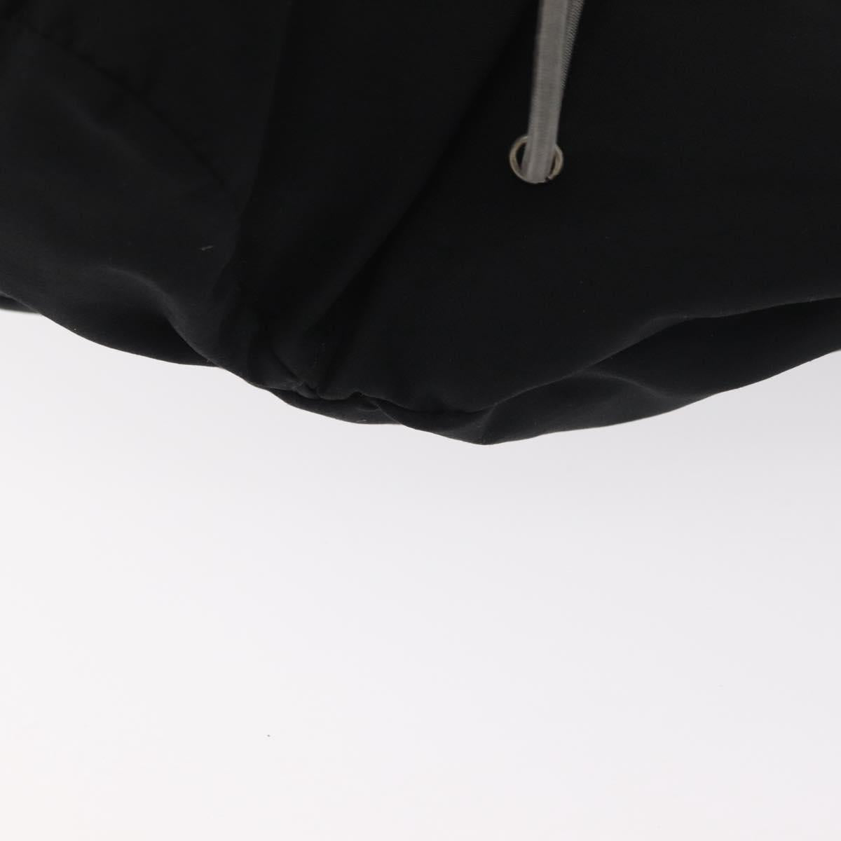 PRADA Sports Waist bag Nylon Black Silver Auth 180159A