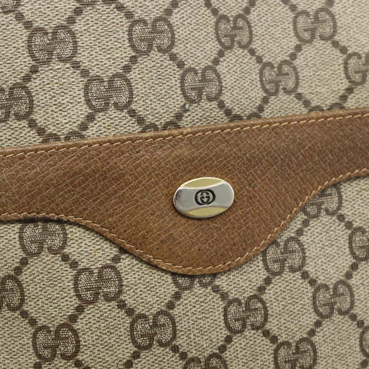 GUCCI GG Supreme Web Sherry Line Tote Bag PVC Beige Red 40 02 003 Auth 180170