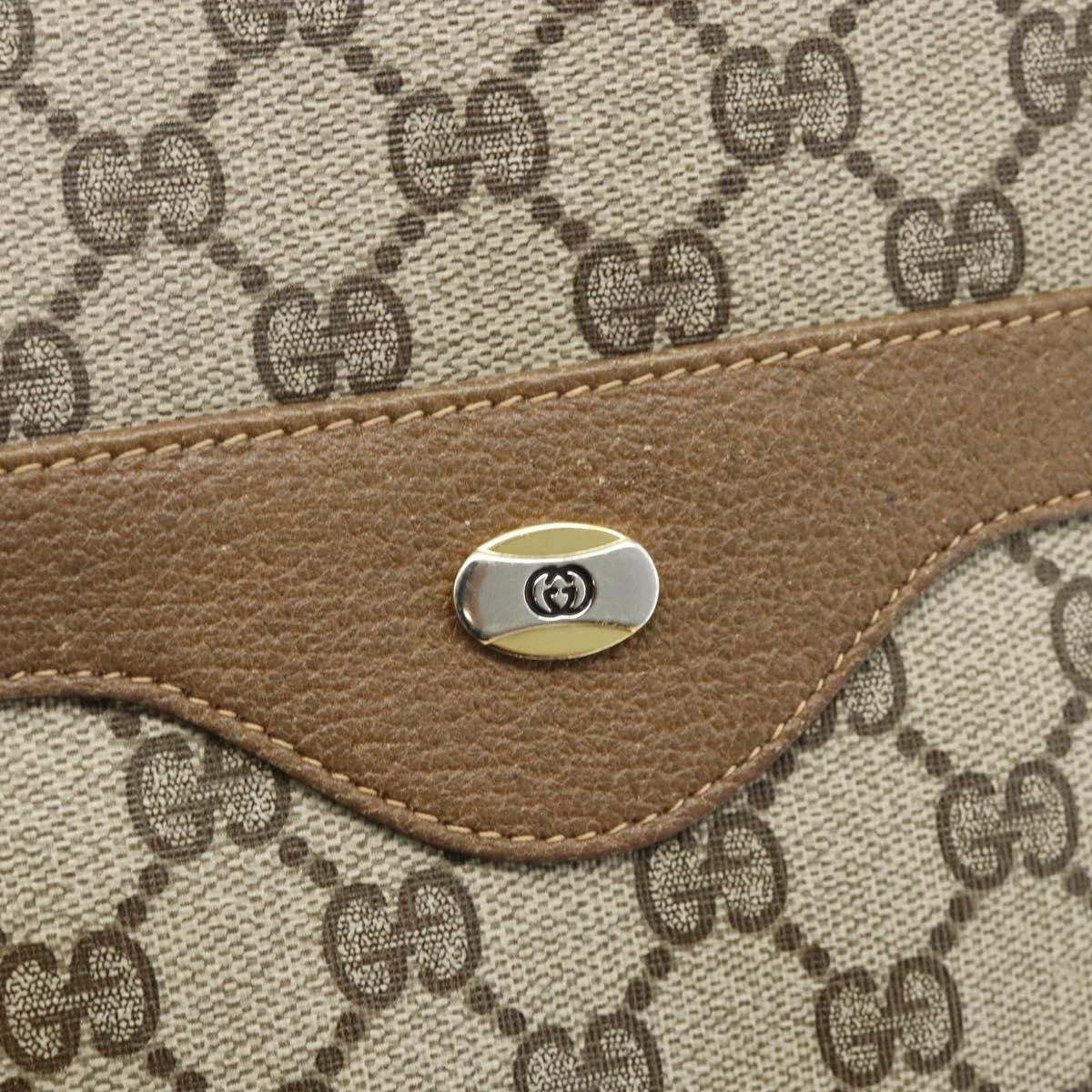 GUCCI GG Supreme Web Sherry Line Tote Bag PVC Beige Red 3902003 Auth 180171
