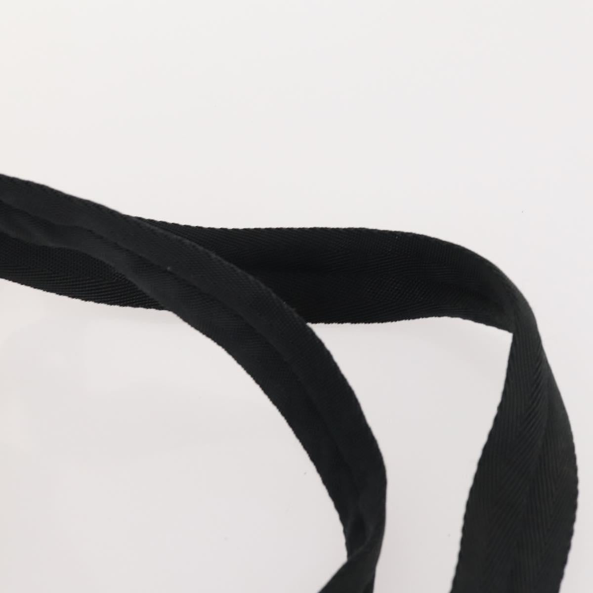 PRADA Backpack Nylon Black Silver Auth 180173