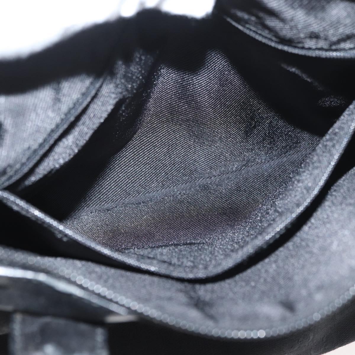 GUCCI GG Canvas Hand Bag Black Gold 000 0855 Auth 180179