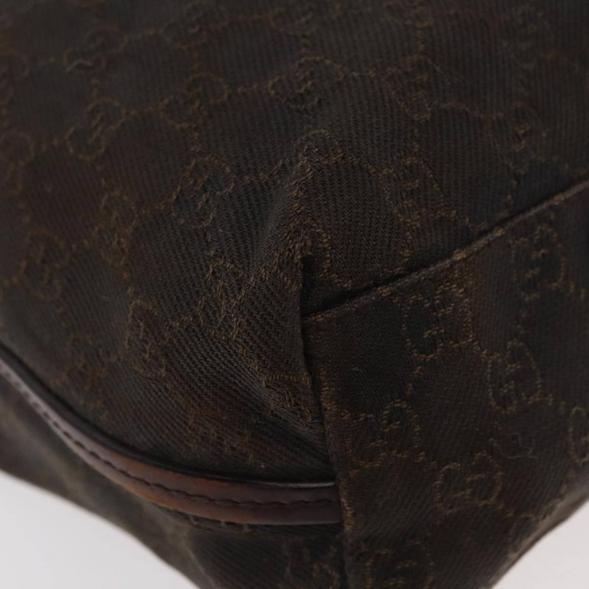 GUCCI GG Canvas Tote Bag Brown 101341 Auth 180180