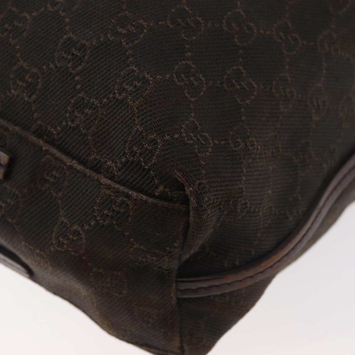 GUCCI GG Canvas Tote Bag Brown 101341 Auth 180180