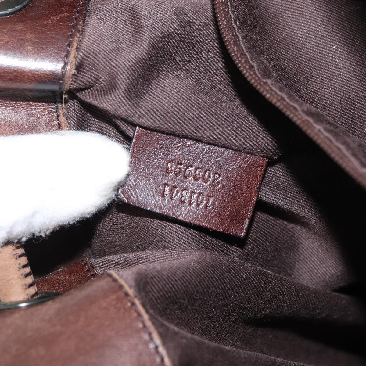 GUCCI GG Canvas Tote Bag Brown 101341 Auth 180180